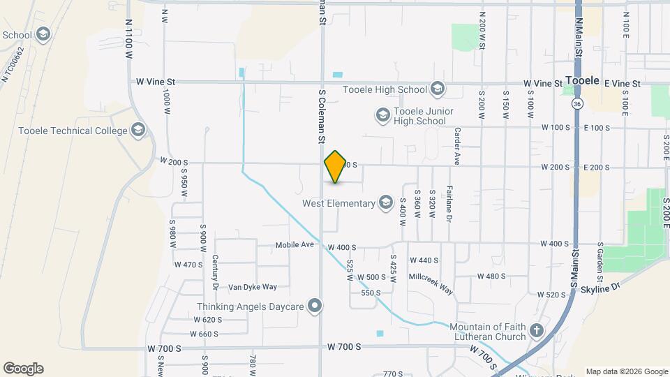 509 W 200 S, Unit A Map and Location Details