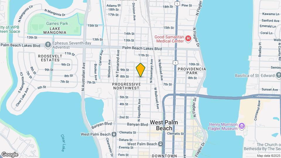 820 N Sapodilla Ave Map and Location Details