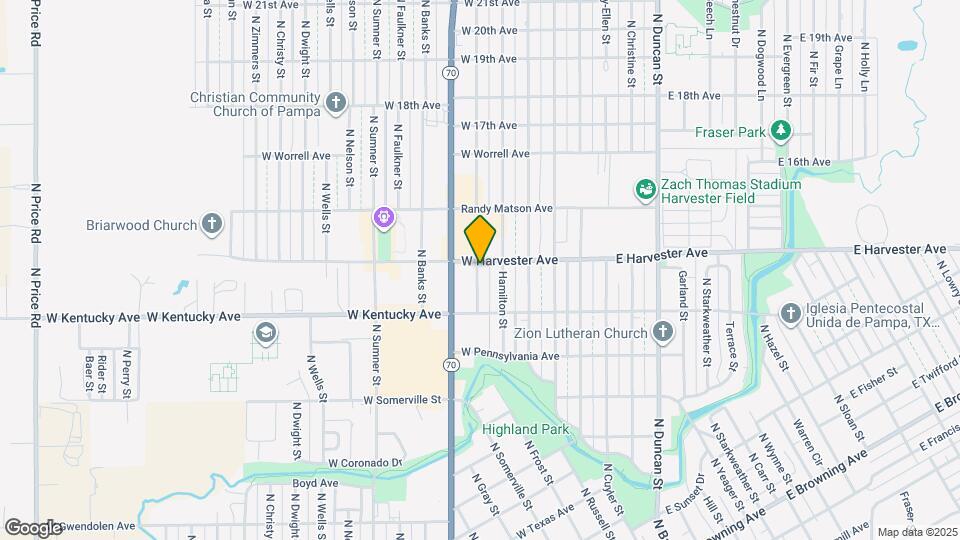 1344 Coffee St Map and Location Details