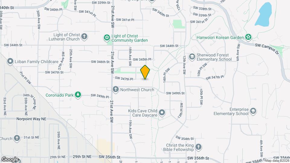 1711 SW 347th Pl Map and Location Details