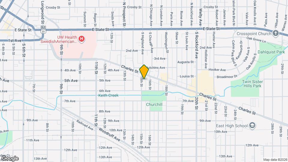 626 15th St Map and Location Details