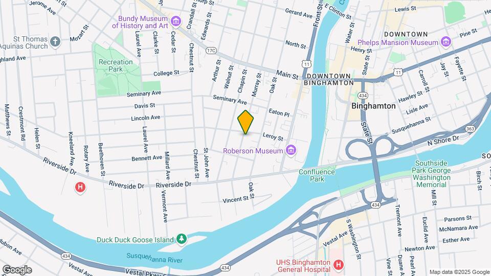 68 Murray St, Unit 3 Bedroom 1 Bath Map and Location Details