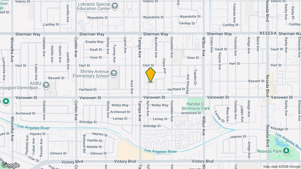 6848 Sylvia Ave Map and Location Details