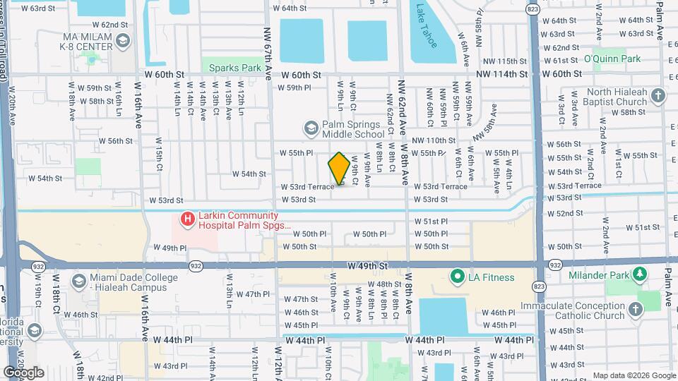980 W 53rd Terrace Map and Location Details