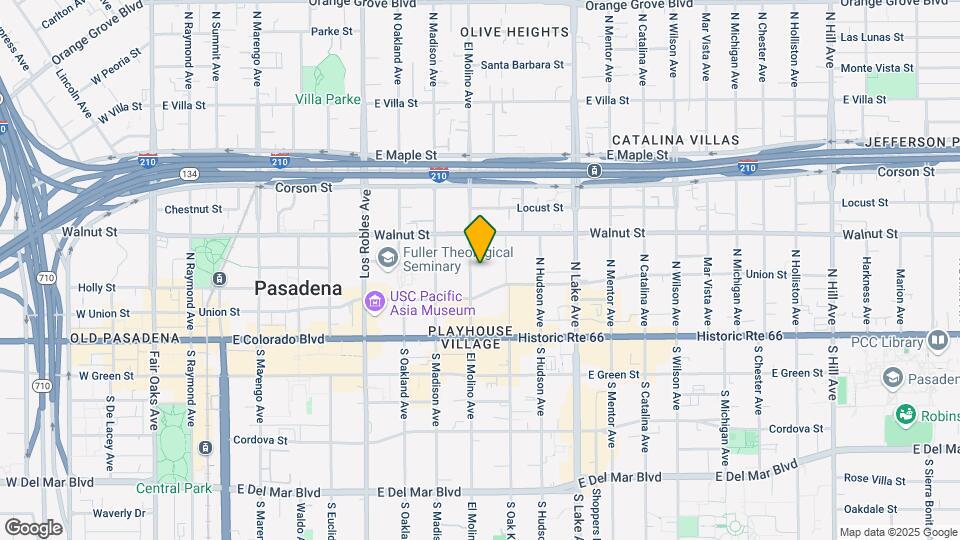 140 N El Molino Ave Map and Location Details