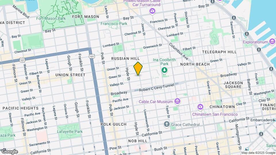 1845 Leavenworth St Mapa y Detalles de la Ubicación