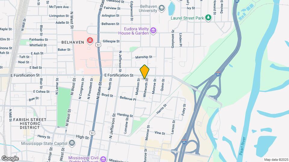 1037 Whitworth St Map and Location Details