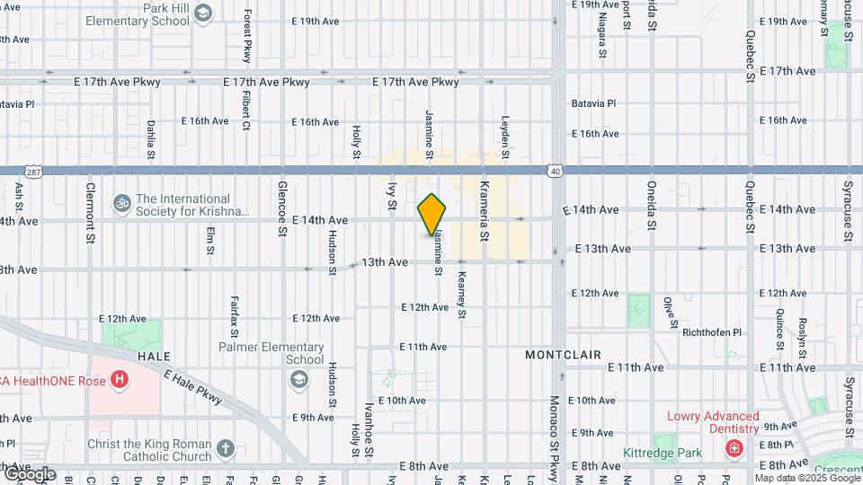 1335 Jasmine St Mapa y Detalles de la Ubicación