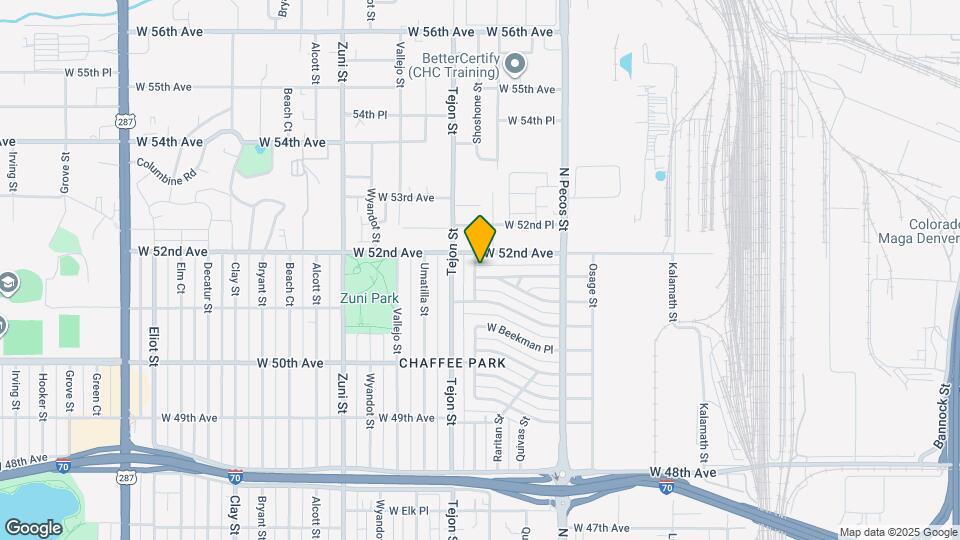 1885 W Berkeley Pl Map and Location Details