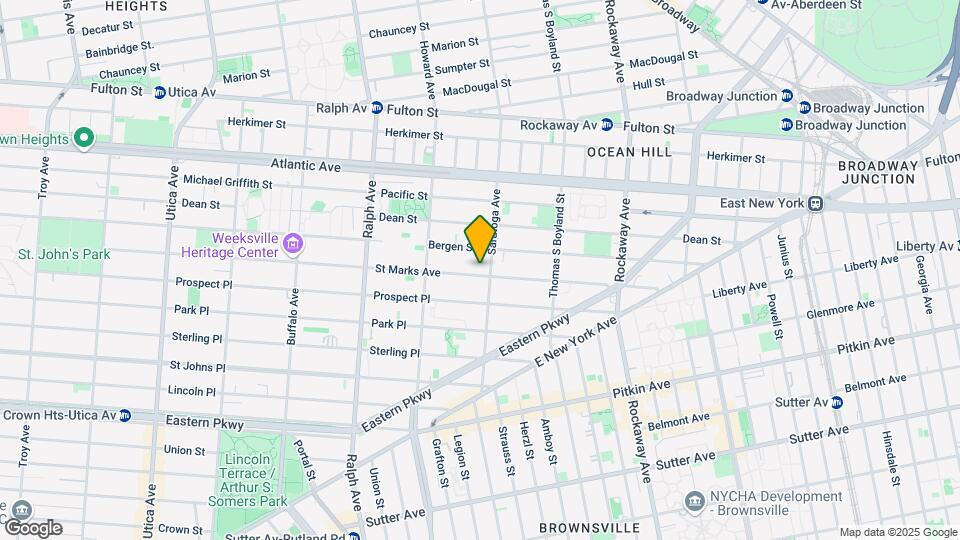 1521 Saint Marks Ave Map and Location Details