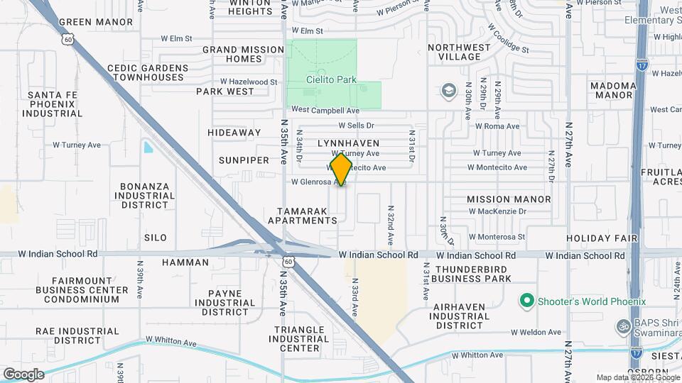 4232 N 33rd Dr Map and Location Details