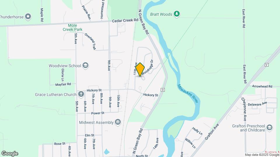 1103 Woodridge Dr Map and Location Details