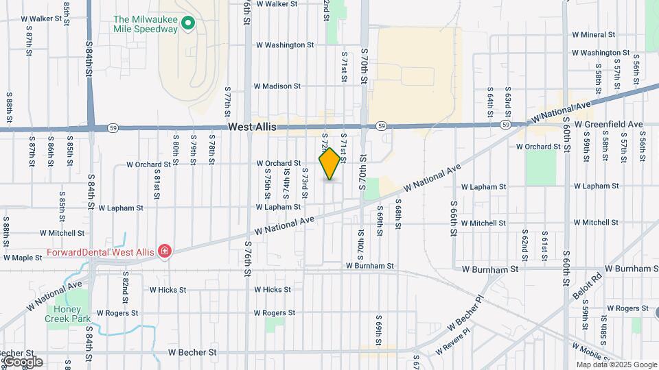1542 S 72nd St, Unit 3 Map and Location Details