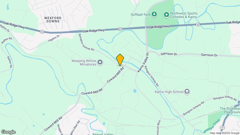 9905 Coward Mill Rd Map and Location Details