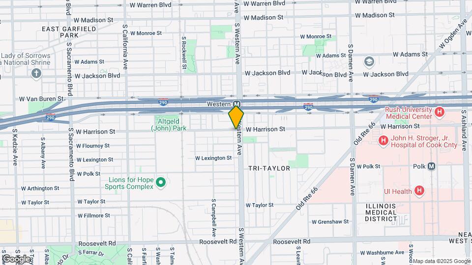 602 S WESTERN Ave-Unit -2SR Map and Location Details