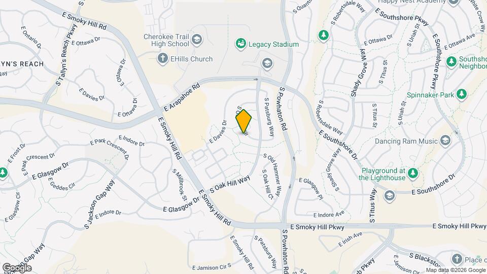 7191 S Oak Hill Cir Mapa y Detalles de la Ubicación