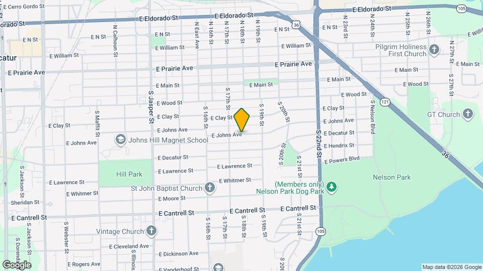 1751 E Johns Ave Mapa y Detalles de la Ubicación
