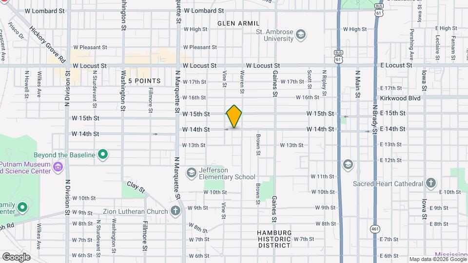 915 W 14th St, Unit 915 Map and Location Details