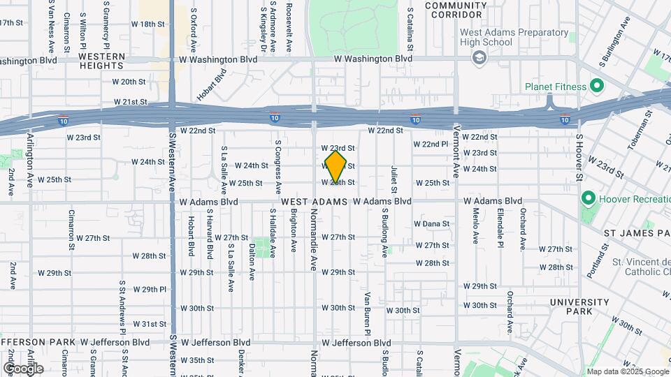 1650 W 25th St Map and Location Details