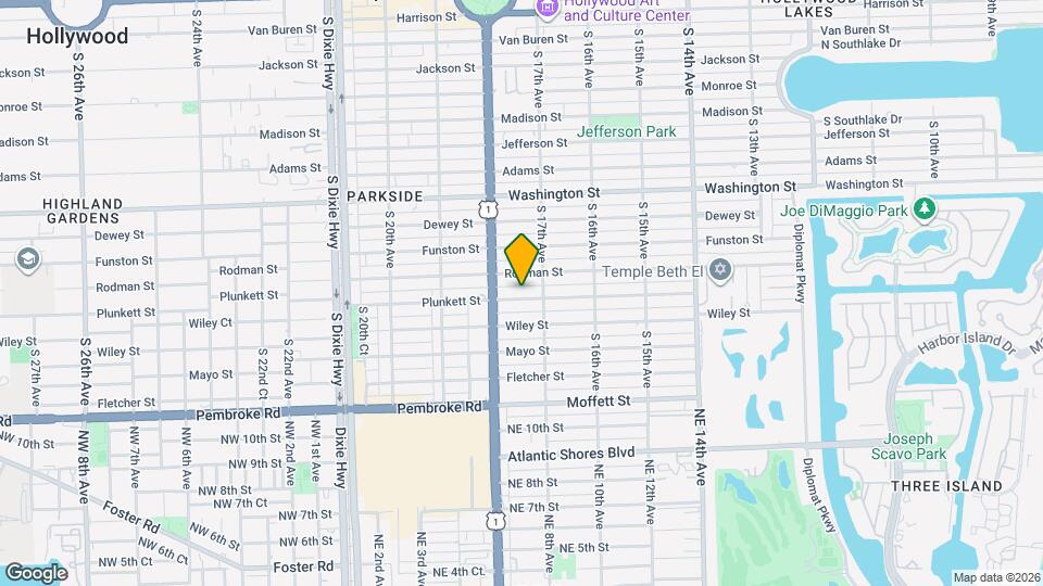 1727 Plunkett St Map and Location Details