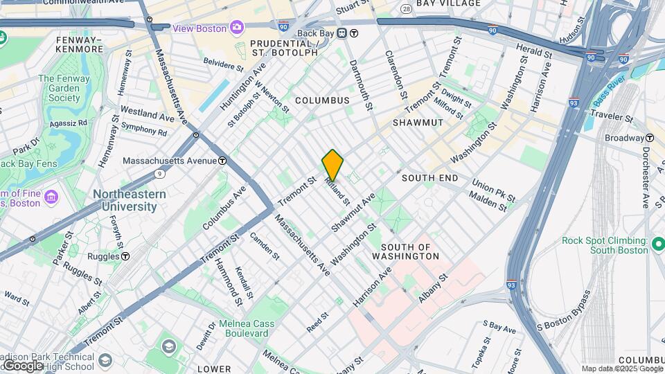 73 Rutland St, Unit 4 Map and Location Details