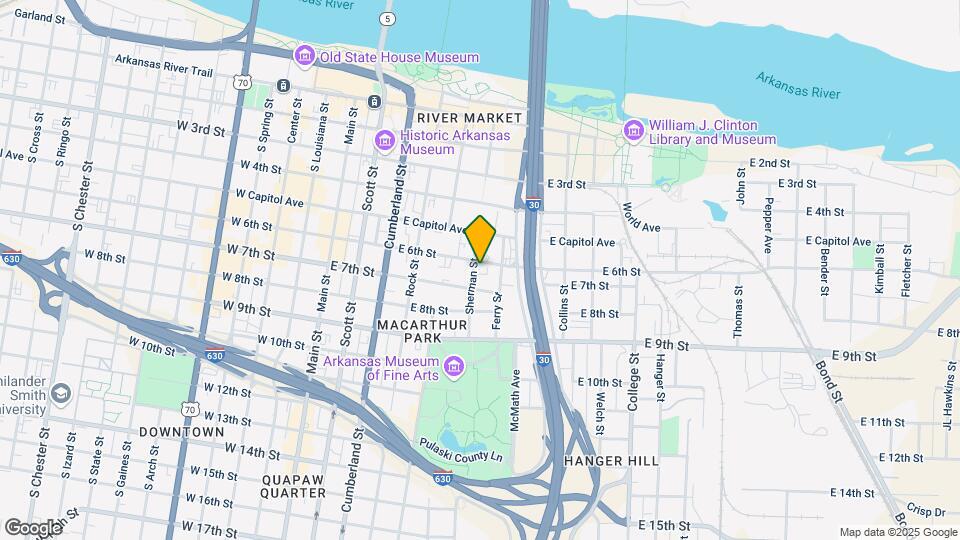 605 E 6th St Mapa y Detalles de la Ubicación
