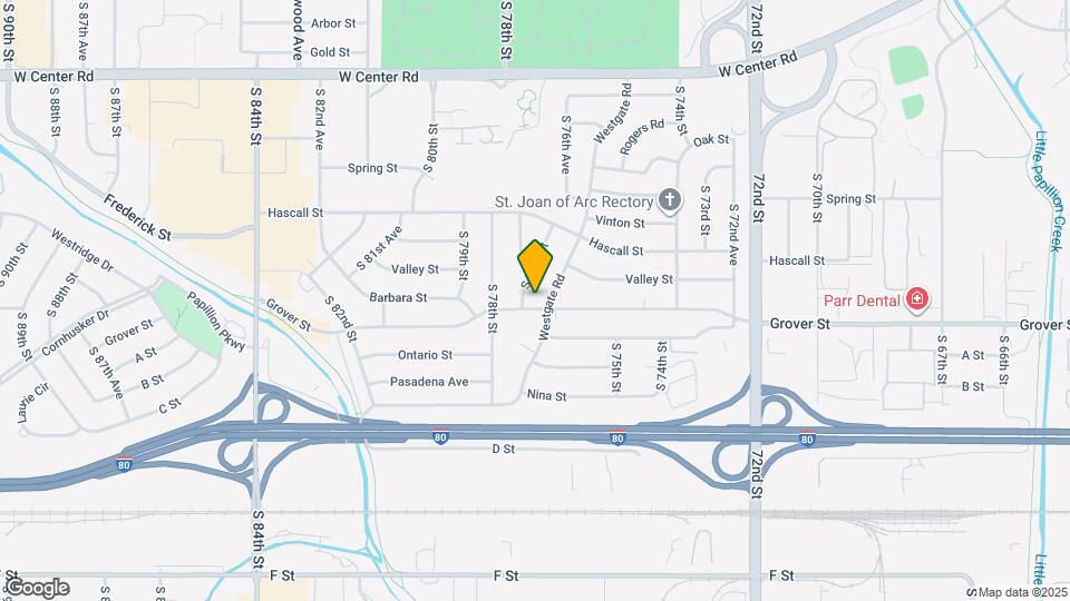 7660 Grover St Map and Location Details