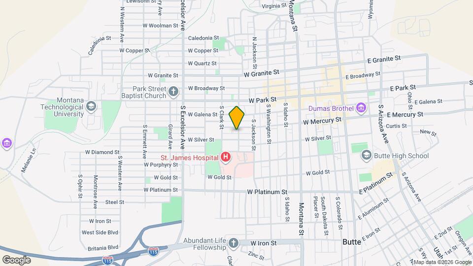 207 S Crystal St Map and Location Details