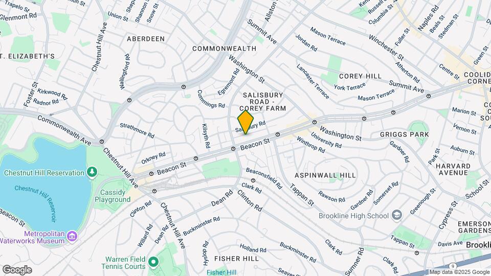 1752 Beacon St, Unit 10 Map and Location Details