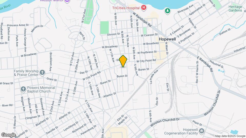 107 S 9th Ave Map and Location Details