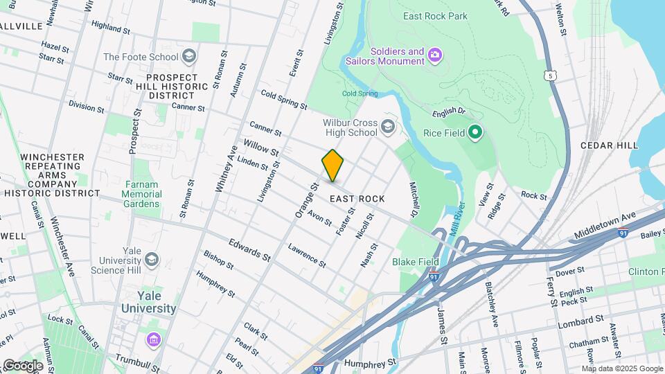 208 Willow St, Unit #1 Map and Location Details