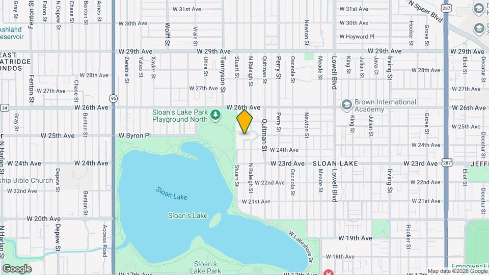 4215 W Byron Pl Map and Location Details