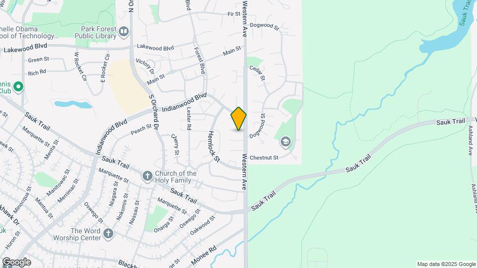 3484 Western Ave Map and Location Details