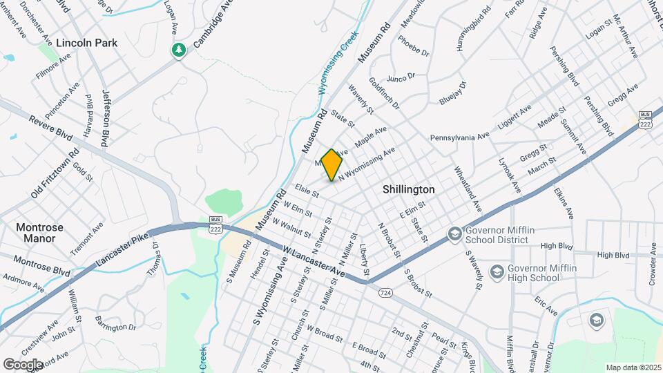 342 N Wyomissing Ave Map and Location Details