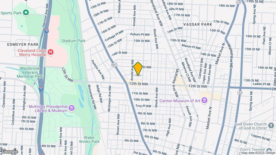 1116 Dougherty Pl NW-Unit -2 Map and Location Details