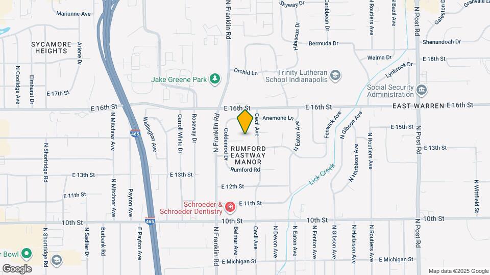 8124 Goldenrod Ct Map and Location Details