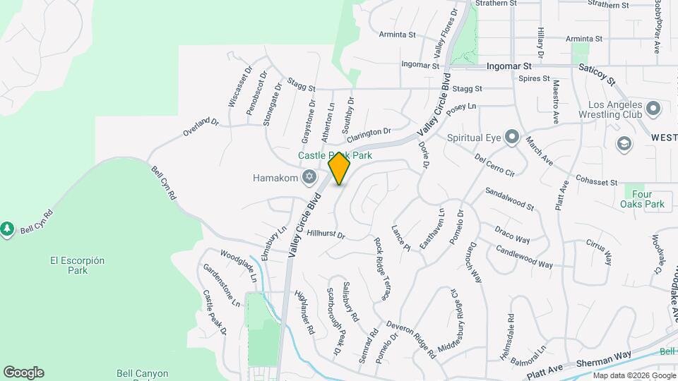 7371 Westcliff Dr Mapa y Detalles de la Ubicación