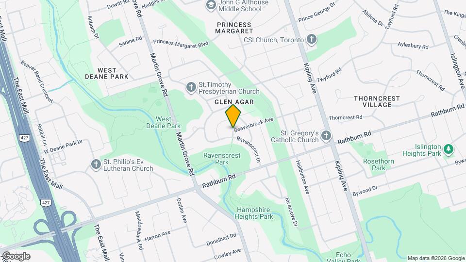 70 Beaverbrook Ave Map and Location Details