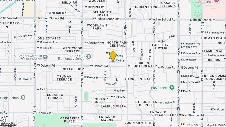 West Osborn Apartments Mapa y Detalles de la Ubicación