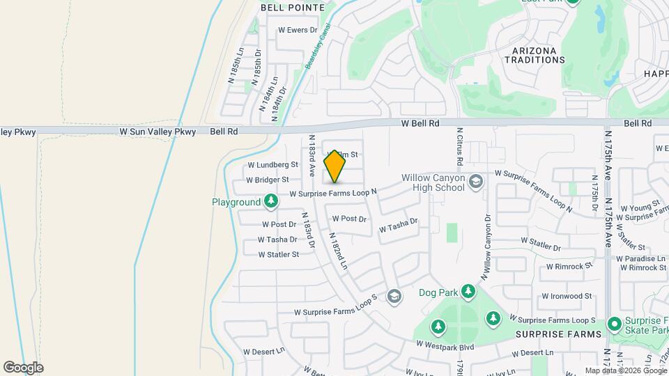 18237 W Bridger St Map and Location Details