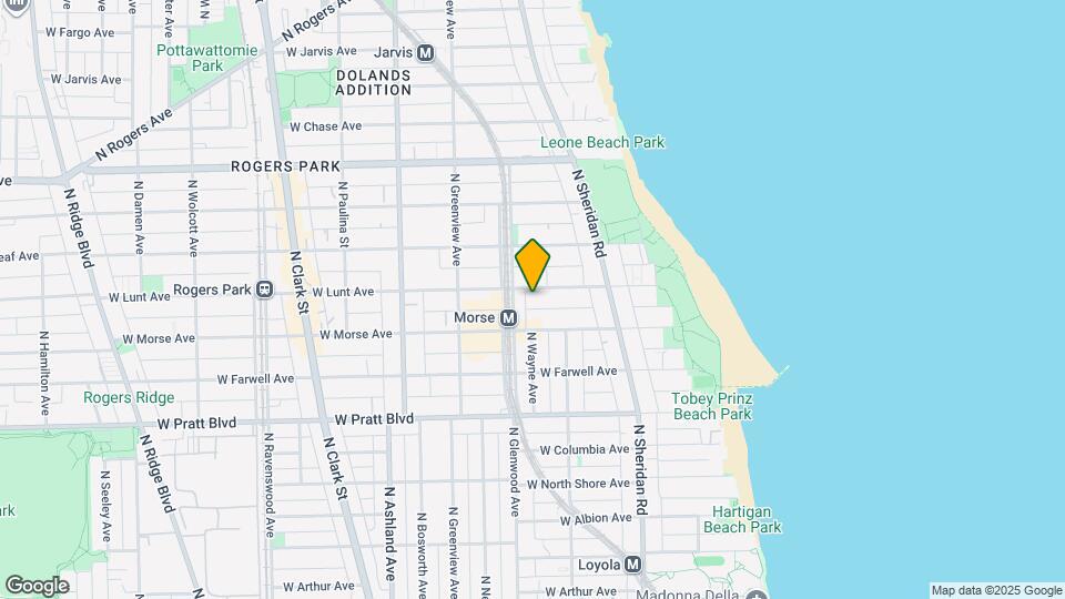 1337 W Lunt Ave, Unit J02P Map and Location Details