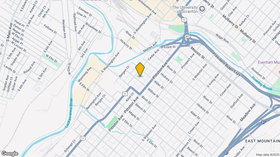 417 Willow St Map and Location Details