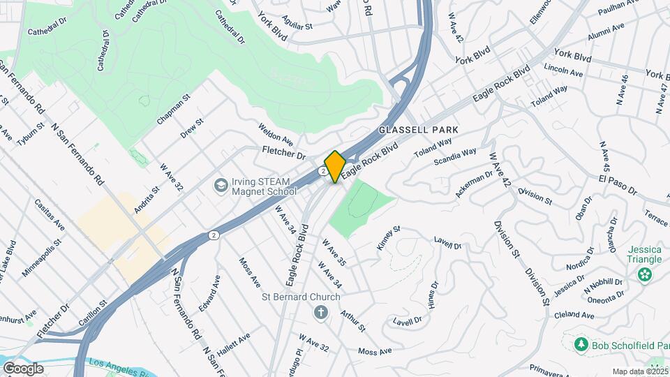 3642 Eagle Rock Blvd Map and Location Details