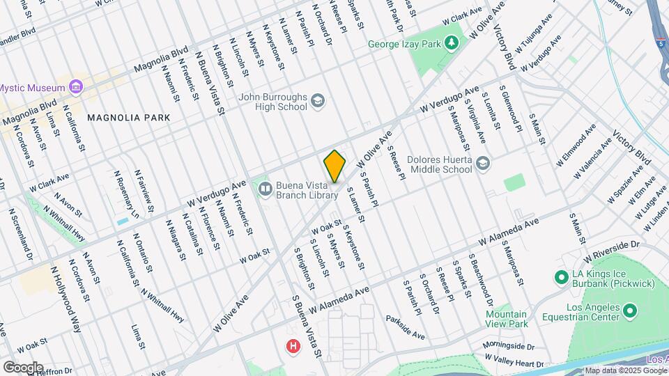 2021 W Olive Ave Mapa y Detalles de la Ubicación