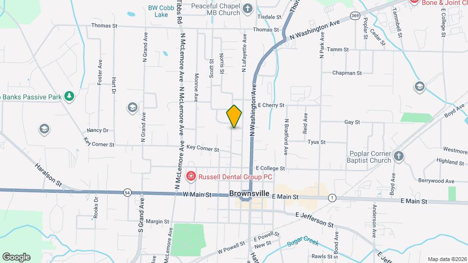 416 N Wilson Ave Map and Location Details