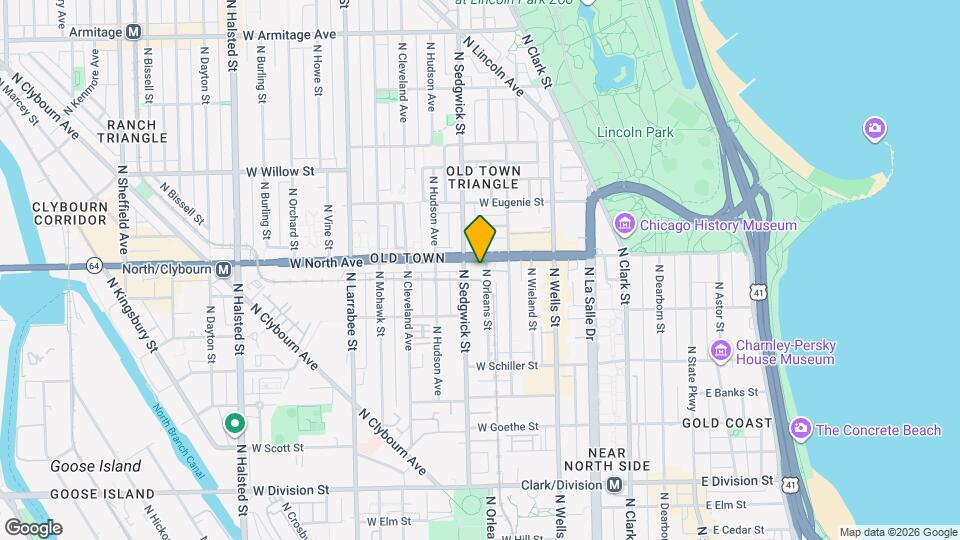 1546 N Orleans St Map and Location Details