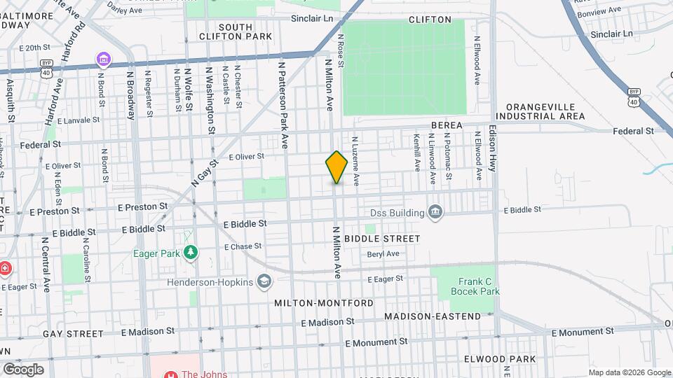 1301 N Milton Ave Map and Location Details