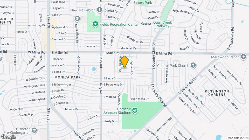 2117 High Summit Dr Map and Location Details