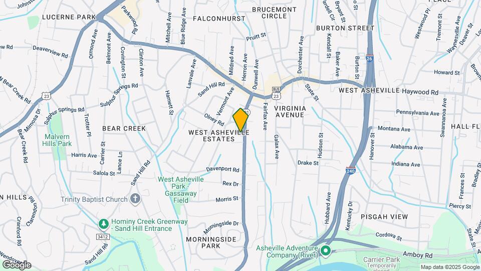 87 Brevard Rd Map and Location Details