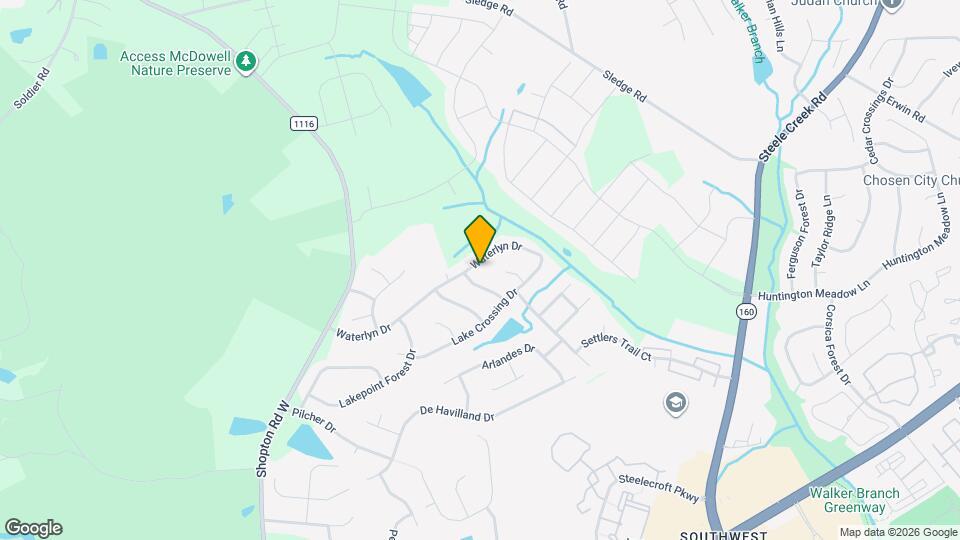 14227 Waterlyn Dr Mapa y Detalles de la Ubicación